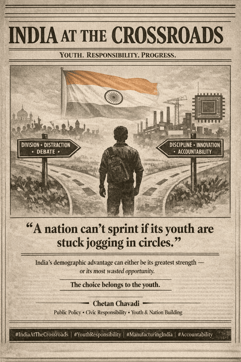 India at the Crossroads: Youth, Responsibility, and the Road to Progress