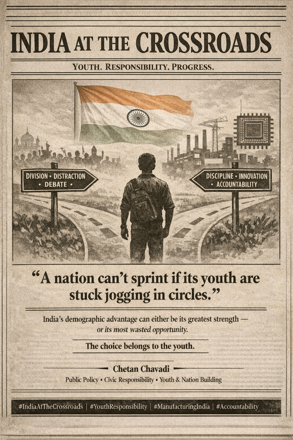 India at the Crossroads: Youth, Responsibility, and the Road to Progress
